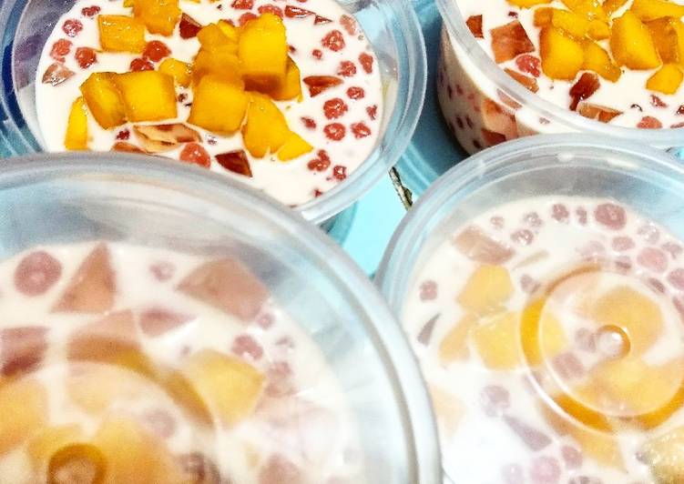 Recipe: Yummy Mango sago dessert