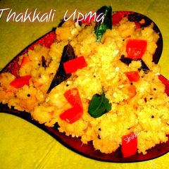 A picture of Thakkali Upma(tomato upma).