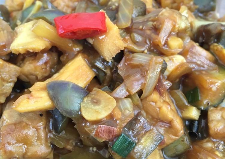 Tempe Terong Kecap Tempe Terong Kecap