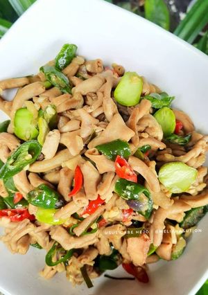 Foto resep Usus Petai Cabai Hijau