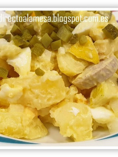 Una foto de Ensalada alemana o Kartoffelsalat