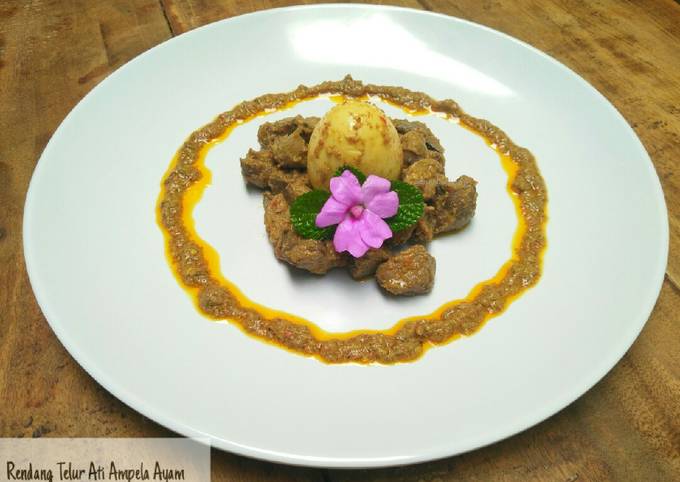 Rendang Telur Ati Ampela Ayam