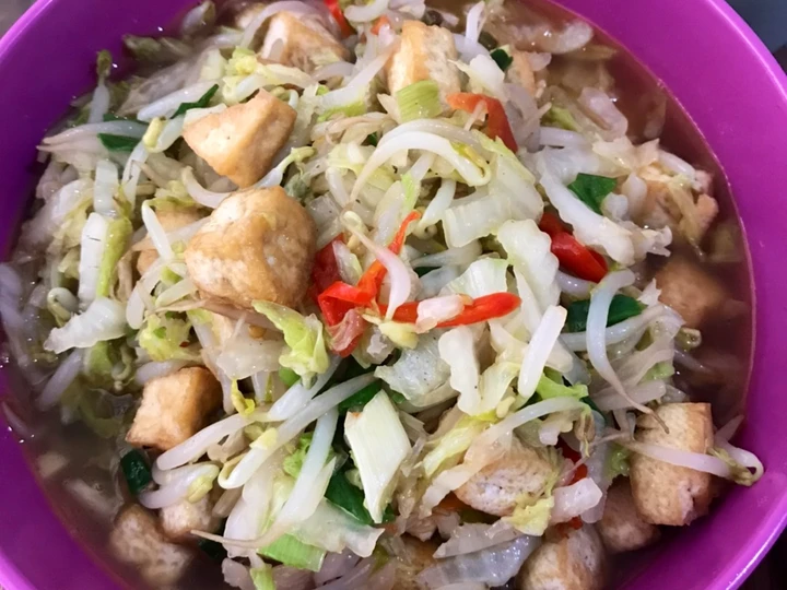 Langkah Gampang Membikin Resep Tumis Tahu-Tauge-Sawi putih yang Bisa Manjain Lidah Anti Ribet, Uenak Banget