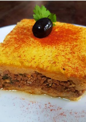 Una foto de Nada que envidiar: Pastel de coliflor bajo en carbohidratos