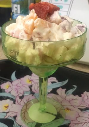 A picture of Creamy fruit Chaat.