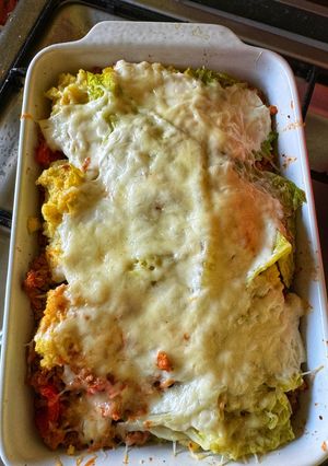 Diétás rakott kelkáposzta recept fotója