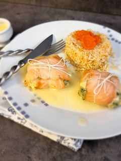 Une photo de °Paupiettes de la mer au vin blanc°