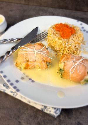 Une photo de °Paupiettes de la mer au vin blanc°