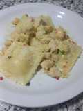 Pechuga de pollo con crema y verdeo!