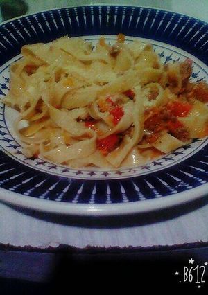Una foto de Tallarines caseros súper rico ricos!!! 😋