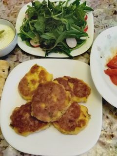 عکسی از دستور کوکو سیب زمینی و تره