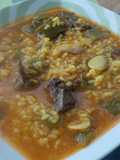 Arroz caldoso con tordos