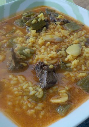 Una foto de Arroz caldoso con tordos