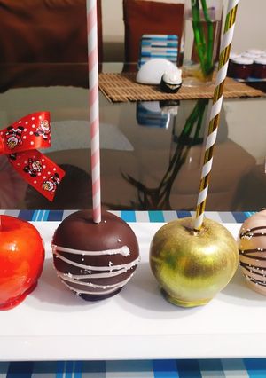 Una foto de Manzanas Dulces Para Tu Fiesta