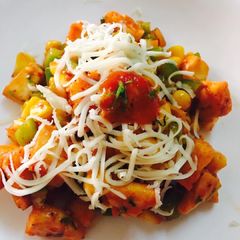 Corn capsicum pizza bhel..!!!❤️👍 A picture of Corn capsicum pizza bhel..!!!❤️👍.