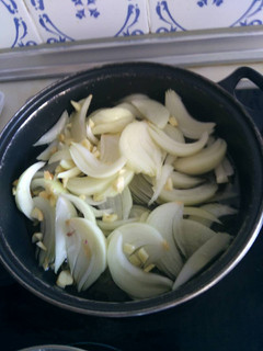 Una foto de Salsa de cebolla
