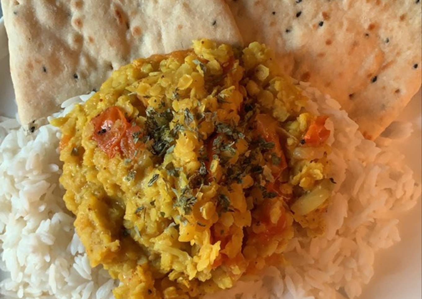 Dahl de lentilles corail au Cookeo