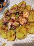 Pulpo con pipirrana