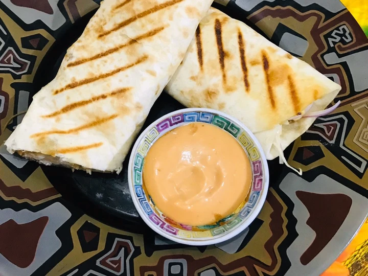 Easy Way Prepare Crispy Chicken wrap the  Makes Drooling Really delicious