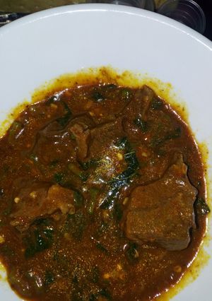 A picture of Ogbono soup.