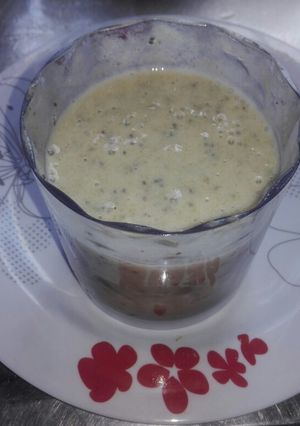 Una foto de Smootie banana y jengibre