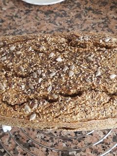Una foto de Pan de quinoa y chía vegano
