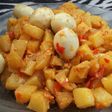 Balado kentang telur puyuh pedas mantap