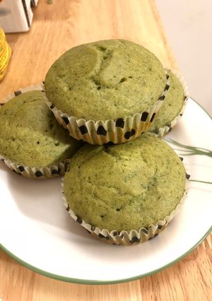 Foto resep Sweet Spinach Muffins (Muffin Bayam) untuk Batita