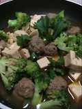 Bola bola daging saus BBQ