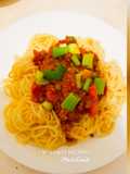Spaghetti and bolognese sauce