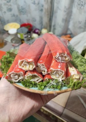 Фото Фаршировані крабові палички 🦀.