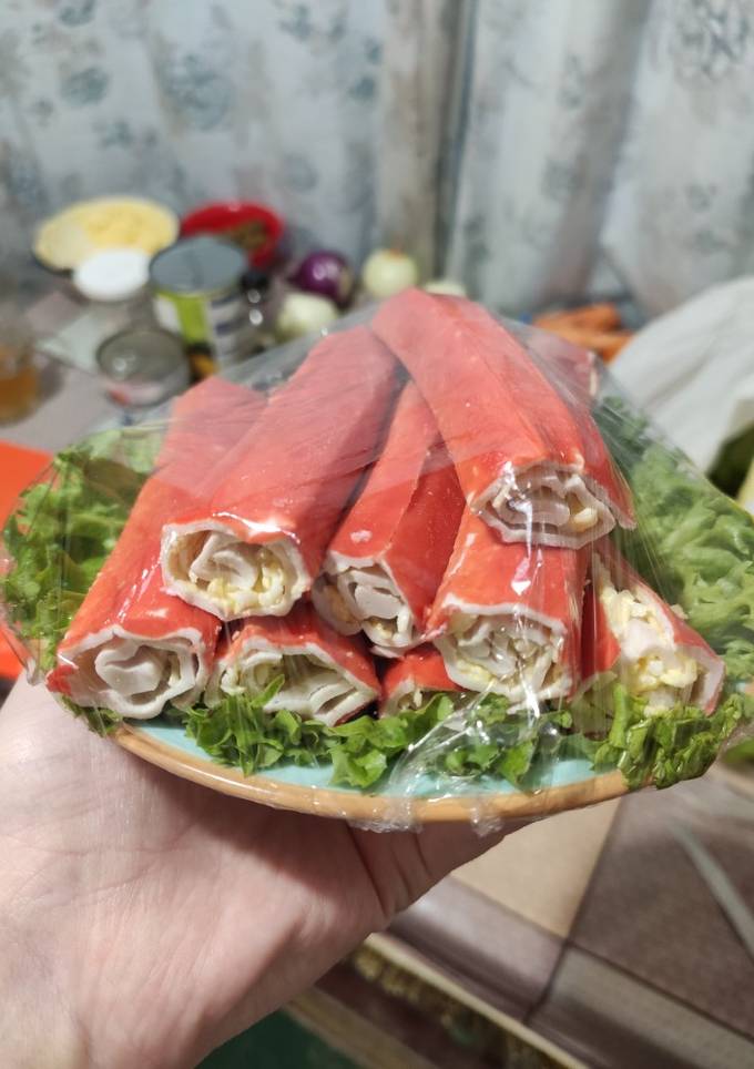 Фаршировані крабові палички 🦀