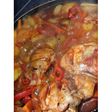 Pollo en Salsa de Tomate con Papas