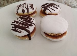 Una foto de Alfajores de nieve