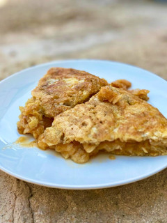Una foto de Tortilla de patatas de bolsa ¡la tortilla de patatas chips de Ferran Adrià!