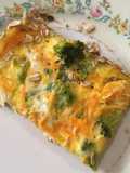 Frittata de brócoli con zanahoria
