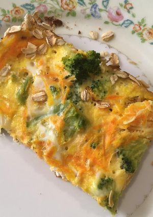 Una foto de Frittata de brócoli con zanahoria
