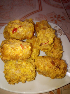 A picture of Crispy Yam Noggets.