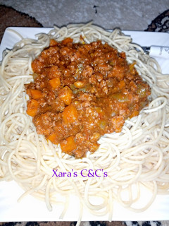 A picture of Spaghetti Bolognese.