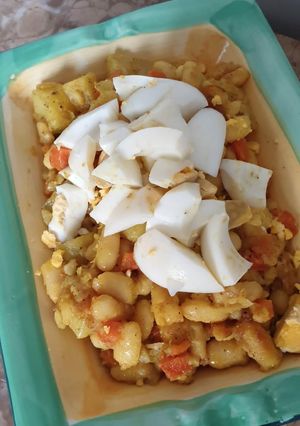 Foto principal de Verduras salteadas con judía blancas