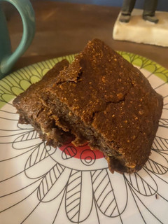 Una foto de Brownie plátano y avena