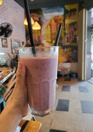 Hình của món Sinh tố việt quất.