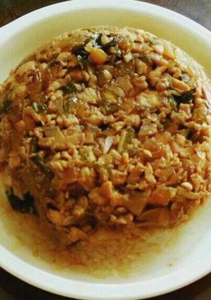 Foto resep Nasi Tim Ayam Jamur / Steam Chicken Mushroom Rice
