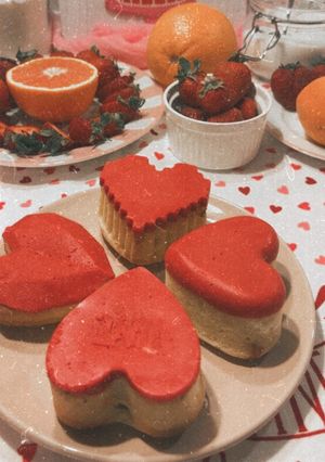 Foto principal de ¡Bizcochitos ❤️ de Naranja rellenos de mermelada de fresa!