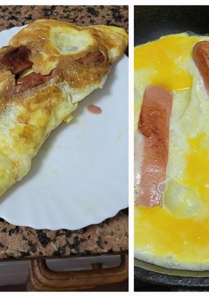 Una foto de Omelette de salchichas 🌭