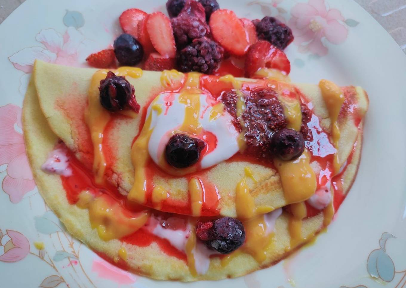 Berry Bliss pan crepe