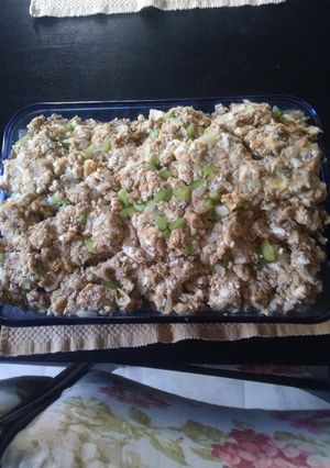 A picture of Stuffing aka filling.