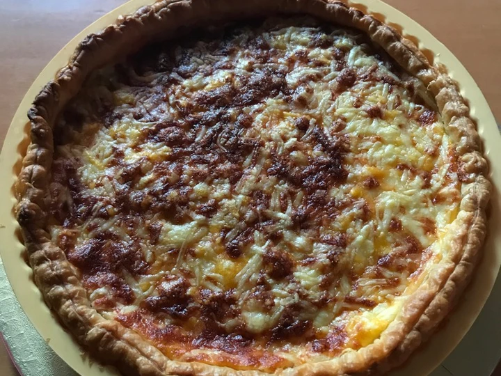 Receta Quiche de pollo y cebolla caramelizada  que Delicioso