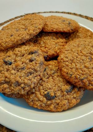 Φωτογραφία της συνταγής Cookies βρώμης με σοκολάτα και cranberries