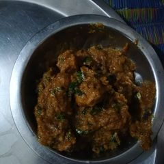 A picture of Baingan bharta.